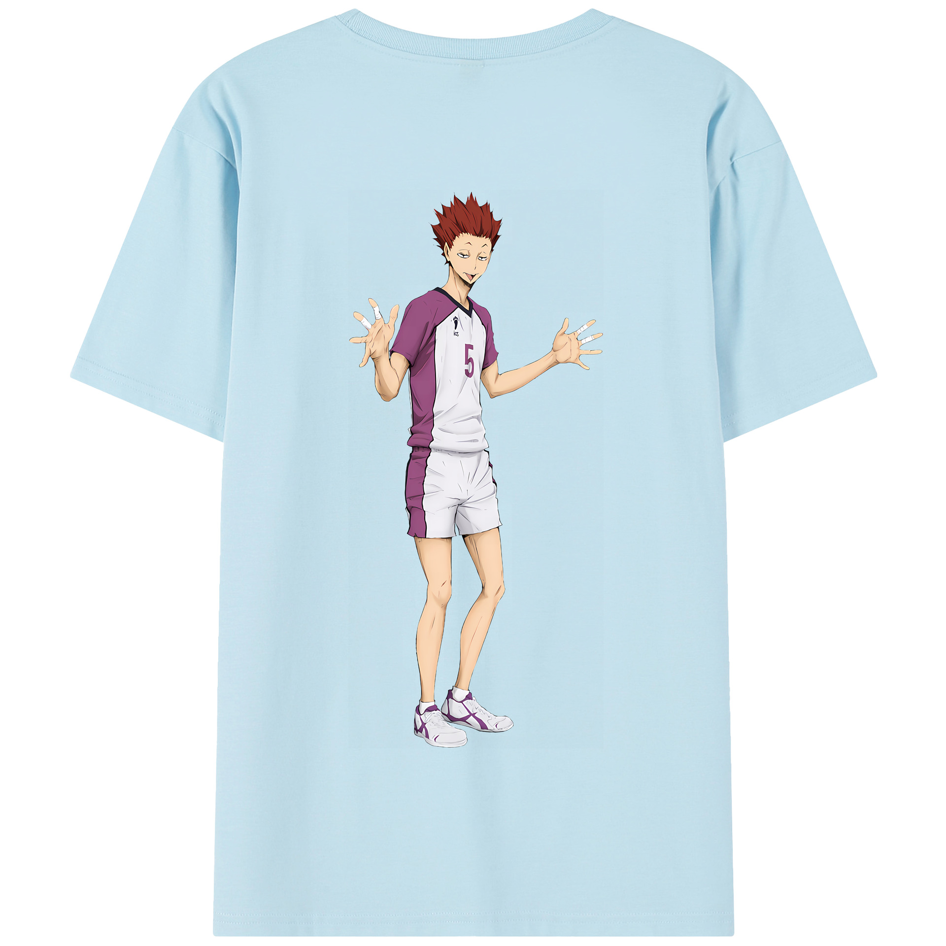 （画像用） ハイキュー!! Haikyu!! 綿100％半袖Tシャツ（背面プリント）